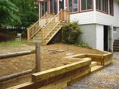 walkway installation